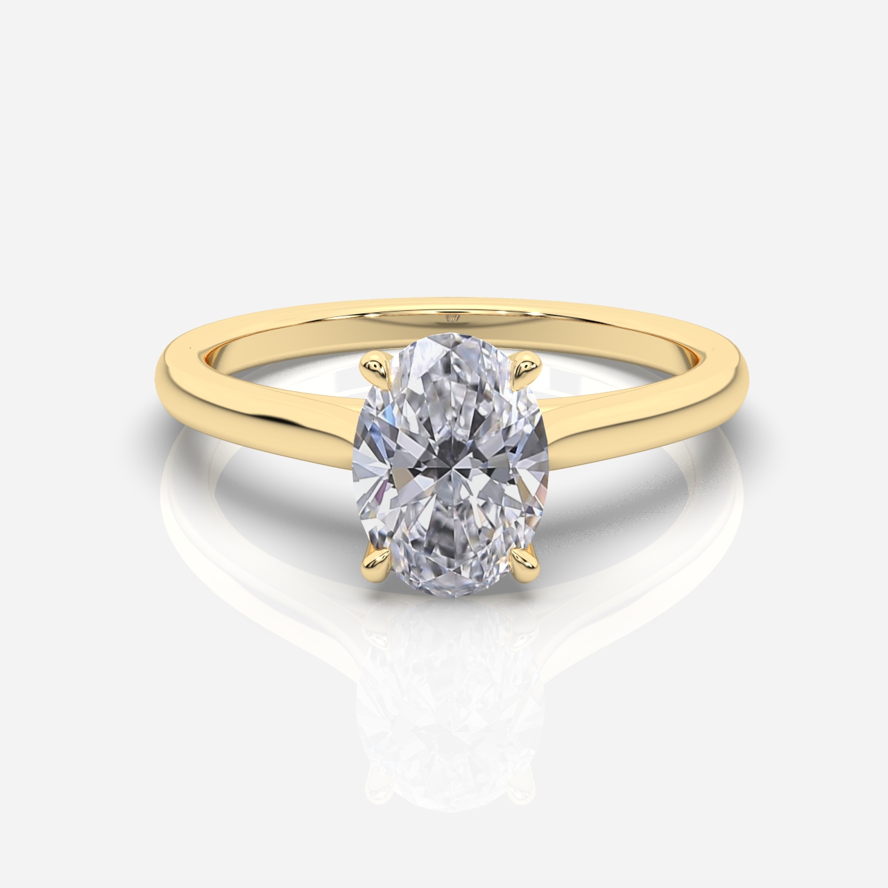 Ella Cathedral Solitaire Oval